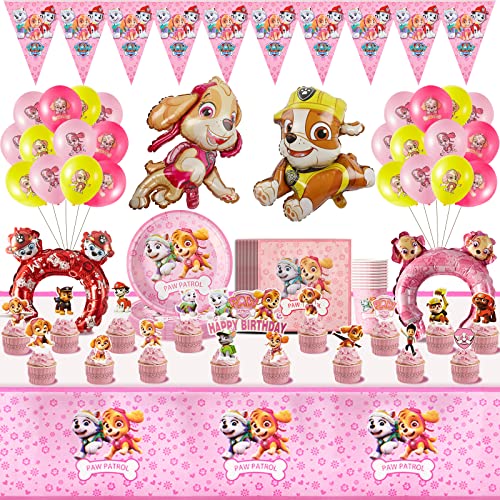 86er Pappteller Kindergeburtstag Paw Dog Patral Geburtstag Deko, Partygeschirr mit Bechern, Servietten, Tischdecke für 10 Personen 86er Pappteller Kindergeburtstag Paw Dog Patral Geburtstag Deko, Partygeschirr mit Bechern, Servietten, Tischdecke für 10 Personen von yumcute