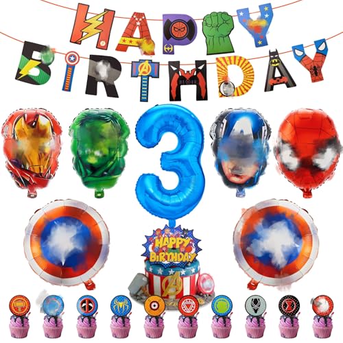 FC Balloon3 21pcs Party Decorations, 5th Hero Party Decorations, Happy Birthday Banner, Cake Toppers, Balloons for Party Decoration FC Balloon3 21pcs Party Decorations, 5th Hero Party Decorations, Happy Birthday Banner, Cake Toppers, Balloons for Party Decoration von yumcute