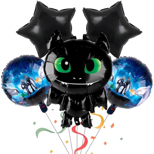 Luftballons 5, 5PCS Birthday Decoration, Foil Cute Balloons, Party Supplies, Black Cool Ballons for Boys Girls Kids Luftballons 5, 5PCS Birthday Decoration, Foil Cute Balloons, Party Supplies, Black Cool Ballons for Boys Girls Kids von yumcute
