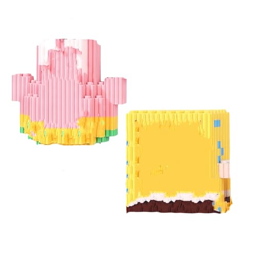 yumcute 1260 Stück Micro Bausteine Spielzeug Set, Mini 3D Modell Blocks Set 3D-Puzzle Mit Cartoon Anime Figuren, DIY Lernspielzeug Geschenk Für Kinder Erwachsene von yumcute