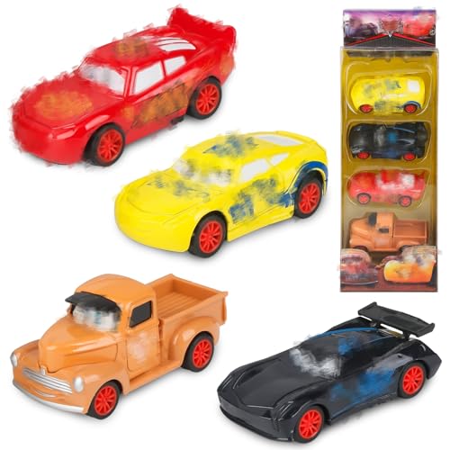 yumcute 4PCS Auto Spielzeug Set, Cartoon Rennspielzeug für Kinder, Kinderspielzeug Geeignet Spielzeugautos Kreative Auto Spielzeug Spielzeugautos mit Filmcharakteren für Kinder über 3 Jahre yumcute 4PCS Auto Spielzeug Set, Cartoon Rennspielzeug für Kinder, Kinderspielzeug Geeignet Spielzeugautos Kreative Auto Spielzeug Spielzeugautos mit Filmcharakteren für Kinder über 3 Jahre von yumcute