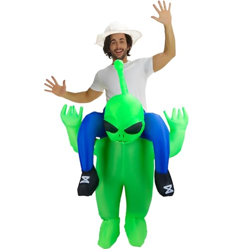yumcute Alien Aufblasbare Kostuem, Alienkostüm für Erwachsene Aufblasbare Kostüm, Creative Funny Inflatable Costume für Halloween Karneval Geburtstag Party von yumcute