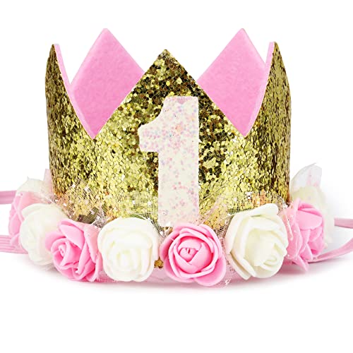 yumcute Geburtstagskrone Kinder, Krone Mädchen Junge Gold, 1 Geburtstag Mädchen, 1. Geburtstag Junge, Krone Geburtstag, Geburtstagsdeko, Kinder Partyhüte, Party Deko yumcute Geburtstagskrone Kinder, Krone Mädchen Junge Gold, 1 Geburtstag Mädchen, 1. Geburtstag Junge, Krone Geburtstag, Geburtstagsdeko, Kinder Partyhüte, Party Deko von yumcute