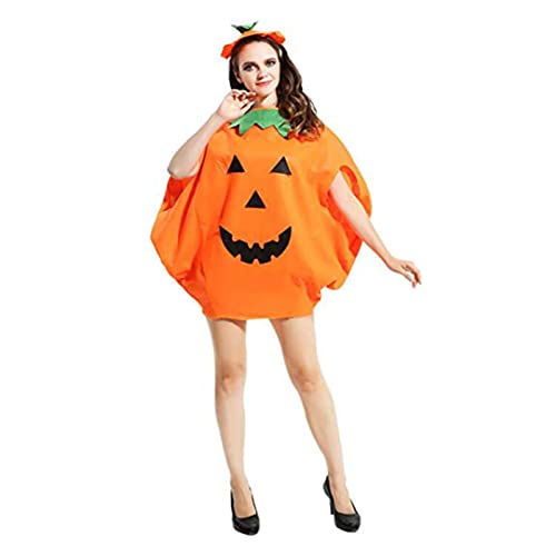 yumcute Halloween Kostüm Kürbis Kostüm Anzug süß unisex mit Lustige Kürbis Cosplay Party Kleidung Karneval lustig Party Cosplay Kleidung Geeignet für Kinder Erwachsene von yumcute