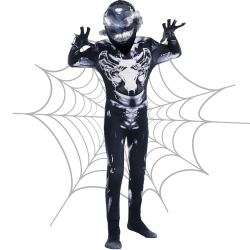 yumcute Spider Kostüm Kinder Jungen, 3D Objektive Black Superheld Miles Morales, Milchseide Stoff Bodysuit Kostüm Kinder 3-6 Jahre, Für Carnival Cosplay yumcute Spider Kostüm Kinder Jungen, 3D Objektive Black Superheld Miles Morales, Milchseide Stoff Bodysuit Kostüm Kinder 3-6 Jahre, Für Carnival Cosplay von yumcute