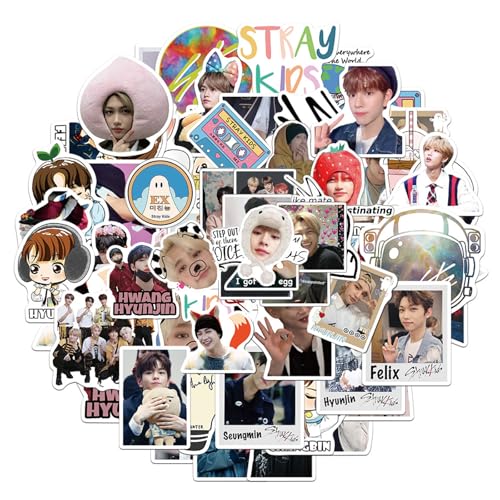 yumcute 100 Stück Stray Kids Merch Sticker, wasserdichte Vinyl Kpop Aufkleber Set für Trinkflaschen, Fahrrad, Roller, Helm, Notebook – Kpop Fan Geschenk yumcute 100 Stück Stray Kids Merch Sticker, wasserdichte Vinyl Kpop Aufkleber Set für Trinkflaschen, Fahrrad, Roller, Helm, Notebook – Kpop Fan Geschenk von yumcute
