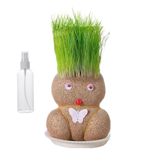 yupeuooe Graskopfpuppe, wachsende Graskopfpuppe - Zeigen Sie Ihre eigenen haarigen Kits | Mit Tabletts und Sprühflaschen kultivieren Kinder Pflanzfähigkeit für Gartendekoration. Versorgung yupeuooe Graskopfpuppe, wachsende Graskopfpuppe - Zeigen Sie Ihre eigenen haarigen Kits | Mit Tabletts und Sprühflaschen kultivieren Kinder Pflanzfähigkeit für Gartendekoration. Versorgung von yupeuooe