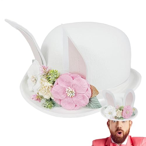 yupeuooe Hasenohren-Hut – Hasenohren-Hut mit Blumen, stilvoller weicher Kopfschmuck, Halloween-Kopfbedeckung, Kostüme, Foto-Requisiten für Damen und Herren yupeuooe Hasenohren-Hut – Hasenohren-Hut mit Blumen, stilvoller weicher Kopfschmuck, Halloween-Kopfbedeckung, Kostüme, Foto-Requisiten für Damen und Herren von yupeuooe