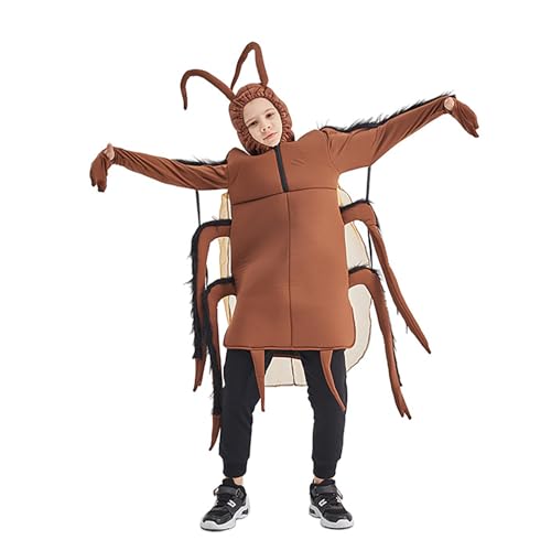 yupeuooe Kakerlaken-Halloween-Kostüm, lustiges Kakerlaken-Kostüm, Verkleidungs-Requisiten für Mädchen, Cosplay, Bühnenshow, Maskerade, Party, Urlaub, Familientreffen, Theater, Performance, Festival von yupeuooe