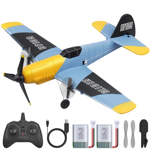 yusvwkj RC Flugzeug, BF109 3 K Ferngesteuertes Flugzeug mit 2 Batterien, 2,4 GHz Fernbedienung Flugzeug Kämpfer Spielzeug Leicht zu fliegen für Erwachsene Kinder Anfänger Jungen yusvwkj RC Flugzeug, BF109 3 K Ferngesteuertes Flugzeug mit 2 Batterien, 2,4 GHz Fernbedienung Flugzeug Kämpfer Spielzeug Leicht zu fliegen für Erwachsene Kinder Anfänger Jungen von yusvwkj