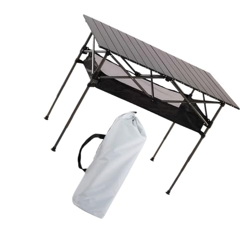 yuwqqoajv 2 x tragbarer Campingtisch, zusätzlicher Stauraum, stabile Struktur, tragbar, leicht, Outdoor Klapptisch, Outdoor Picknick yuwqqoajv 2 x tragbarer Campingtisch, zusätzlicher Stauraum, stabile Struktur, tragbar, leicht, Outdoor Klapptisch, Outdoor Picknick von yuwqqoajv