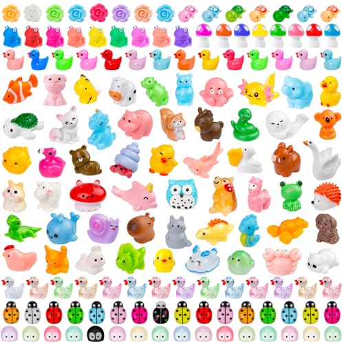 200 Stück Mini-Tiere aus Kunstharz, bunte Mini-Tier-Figuren in Großpackung, Miniatur-Figuren für Feengarten, Landschaft, Puppenhauszubehör, Verstecken, Basteln, Aquarium-Dekoration 200 Stück Mini-Tiere aus Kunstharz, bunte Mini-Tier-Figuren in Großpackung, Miniatur-Figuren für Feengarten, Landschaft, Puppenhauszubehör, Verstecken, Basteln, Aquarium-Dekoration von ywevyezc