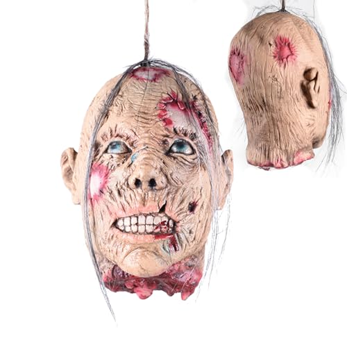 Abgetrennter Kopf Halloween Requisite, Realistischer Abgetrennter Halloween-Kopf, Simulierter Abgeschnittener Toter Kopf, Blutige Leichenteile, Die Abgetrennten Kopf Hängen, Für Halloween-Dekoration Abgetrennter Kopf Halloween Requisite, Realistischer Abgetrennter Halloween-Kopf, Simulierter Abgeschnittener Toter Kopf, Blutige Leichenteile, Die Abgetrennten Kopf Hängen, Für Halloween-Dekoration von yybng