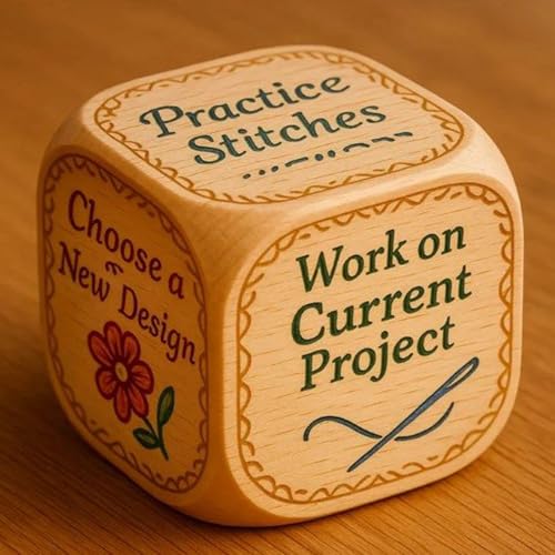 Quilters Würfel, Handgefertigte Holzquilter -Entscheidungswürfel Mit 6 Gravierten Quilt -Aufgaben | Für Künstlerinnen Stickerinnen Begeisterte Quilters Würfel, Handgefertigte Holzquilter -Entscheidungswürfel Mit 6 Gravierten Quilt -Aufgaben | Für Künstlerinnen Stickerinnen Begeisterte von yybng