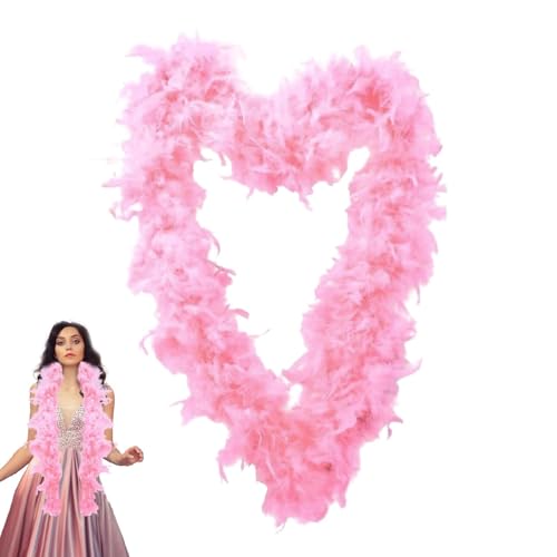 yybng Federgirlande,Truthahn-Rosa-Feder-Dekoration - Weiche Kostüm-Federboas, Mädchen-Kostüm-Partyzubehör für Hochzeit, Halloween, Tanzen, Partys, Cosplay von yybng