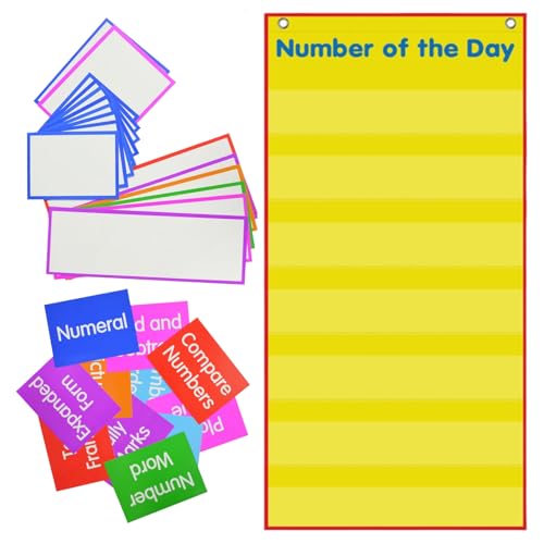 yybng Pocket Chart Für Klassenzimmer,Wiederbeschreibbare Mathematik Tafeln | Lernhilfe Zahlen des Tages Faltbare Tafel Für Vorschule Kindergarten Heimschule yybng Pocket Chart Für Klassenzimmer,Wiederbeschreibbare Mathematik Tafeln | Lernhilfe Zahlen des Tages Faltbare Tafel Für Vorschule Kindergarten Heimschule von yybng