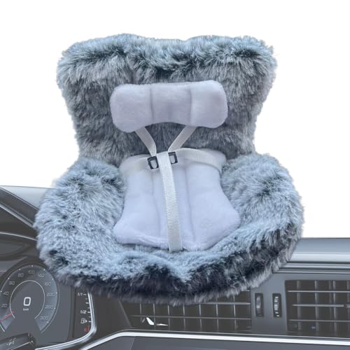 Autositz für Puppe - Plüsch -Sofa -Zubehör, Mini -Entlüftungssitz für niedliche Charaktere | Soft Doll Stuhl Dekoration für Autowagen RV SUV Dashboard AIL Vent Clip Spielzeughalter Reisen Innenarchite von yztju