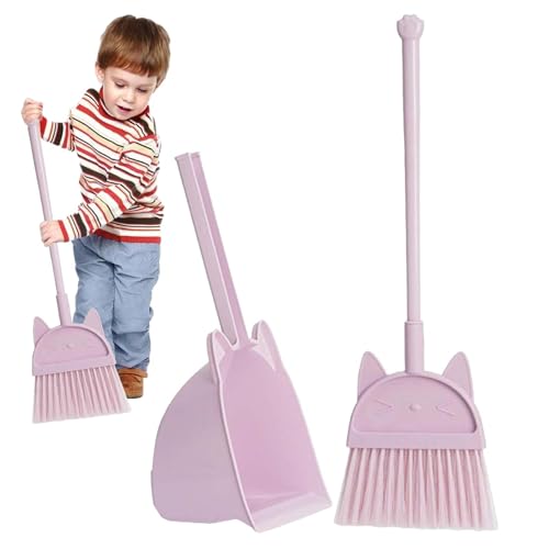 Besen- und Kehrschaufel-Set für Kinder,Rollenspielset mit Spielküchenzubehör | Spielküche, Rollenspielset, lustiges lehrreiches Besen- und Kehrschaufelspielzeug für und Mädchen von yztju