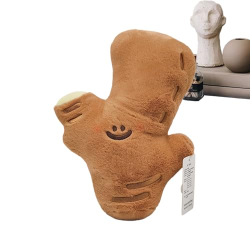 Frühlingszwiebel-Plüschtier, Ingwer-Plüschtier - Weiches Gemüse-Plüschtier - Niedliches, Gemüse Gefülltes Plüschtier, Stimulations-Gemüse-Plüschtier Für Wohnzimmer, Schlafzimmer von yztju
