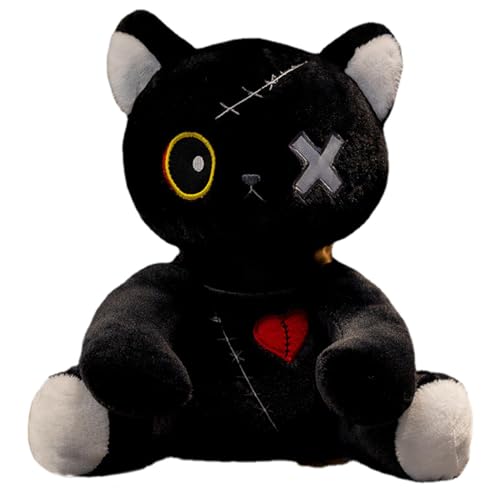 Gruseliges Plüschhäschen – liebenswert weiches, bezauberndes Stofftier | Gothic-Halloween-Puppe, Kuscheltier für Kinder. Mit strapazierfähigem Stoff, sicherer Füllung, kuscheligem Design, lustiger Gruseliges Plüschhäschen – liebenswert weiches, bezauberndes Stofftier | Gothic-Halloween-Puppe, Kuscheltier für Kinder. Mit strapazierfähigem Stoff, sicherer Füllung, kuscheligem Design, lustiger von yztju