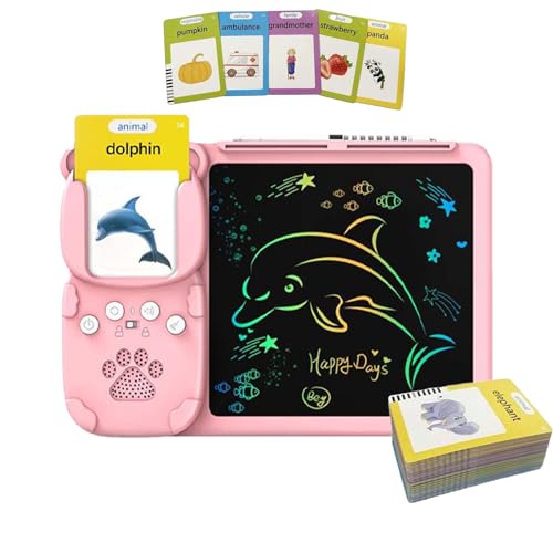 Interaktive Word -Flash -Karten - Assistent für Doppelfunktion, Early Learning Aussprache | Visual Sound Teaching Tool mit Pad for Children Praxis, Heimstudium, Sprachbui Interaktive Word -Flash -Karten - Assistent für Doppelfunktion, Early Learning Aussprache | Visual Sound Teaching Tool mit Pad for Children Praxis, Heimstudium, Sprachbui von yztju