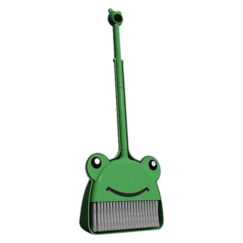 Kinderspielbesen und Kehrschaufel-Set, Besen mit Kehrschaufel für Kinder - Light Weight Frosch-Reinigungsset,Kleinkind-Reinigungsset, kleines Haushaltshelfer-Set für den Haushalt von von yztju
