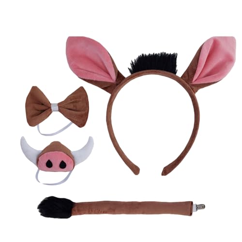 Warzenschweine-Kostüm-Set, Tier-Cosplay-Kostüm | Warthogs Dress Up Kostümset | Kostümset mit realistischem Design für wenn Kinder sich mit diCosplay-Partys, Halloween-Kostümpartys und Bühnenauftritte Warzenschweine-Kostüm-Set, Tier-Cosplay-Kostüm | Warthogs Dress Up Kostümset | Kostümset mit realistischem Design für wenn Kinder sich mit diCosplay-Partys, Halloween-Kostümpartys und Bühnenauftritte von yztju