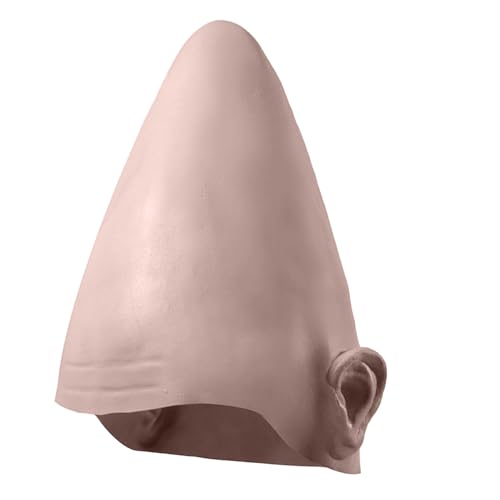 yztju Kegelkopf Halloween Kostüm - Alien Cone Bald Head, Halloween Bald Head Caps | Seltsames Kostümzubehör, Dress Requisiten für Männer Jugend Mädchen Teenager Freunde von yztju