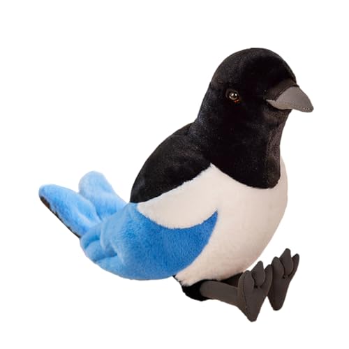 yztju Magpie Bird Plush - Weichgefüllte Tierspielzeug, realistische Simulation Doll | Kuschly Playtime Companion, Geschenk für Kinder Desktop - Ornament, Wildlife Bird Lover Plüsch Kollektio von yztju