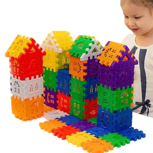 yztju Steckbausteine ​​– -Waffel-Puzzle, Bunte -Bausteine ​​für Kleinkinder, Kreatives Sensorisches Stapelspielzeug Für Drinnen Und Draußen von yztju