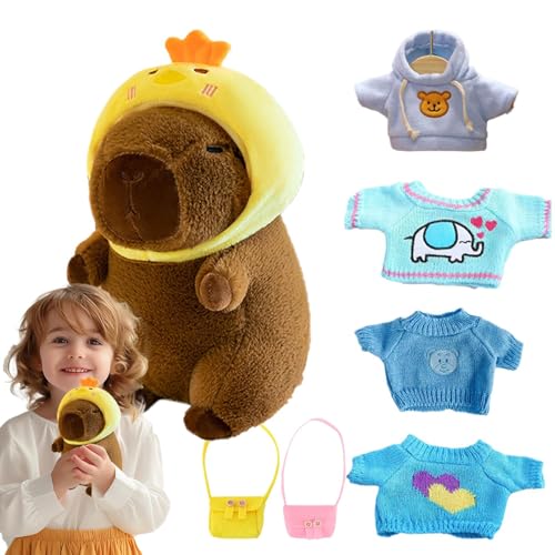 yztju Toy Dress Set - Cartoon Animal Figur, Flauschige Puppe mit Kleidungszubehör | Plüsch für das Styling des Kindergartenschelfs, Spielen yztju Toy Dress Set - Cartoon Animal Figur, Flauschige Puppe mit Kleidungszubehör | Plüsch für das Styling des Kindergartenschelfs, Spielen von yztju