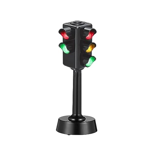zalati Ampel-Spielzeug, Mini-Ampel mit LED-Lampe und Geräuschen für pädagogisches Lernspielzeug, Szenenbau, Puppenhaus-Dekoration zalati Ampel-Spielzeug, Mini-Ampel mit LED-Lampe und Geräuschen für pädagogisches Lernspielzeug, Szenenbau, Puppenhaus-Dekoration von zalati