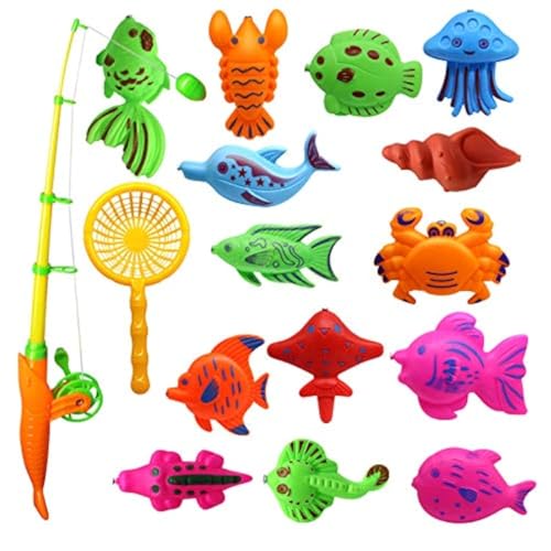 zalati Angeln Bad Spielzeug Bad Spiel Set für alle Altersgruppen Pool Wasser Spiel Outdoor-13pcs Fisch O1pcs Magnetische Angelrute und Plastiknetz zalati Angeln Bad Spielzeug Bad Spiel Set für alle Altersgruppen Pool Wasser Spiel Outdoor-13pcs Fisch O1pcs Magnetische Angelrute und Plastiknetz von zalati