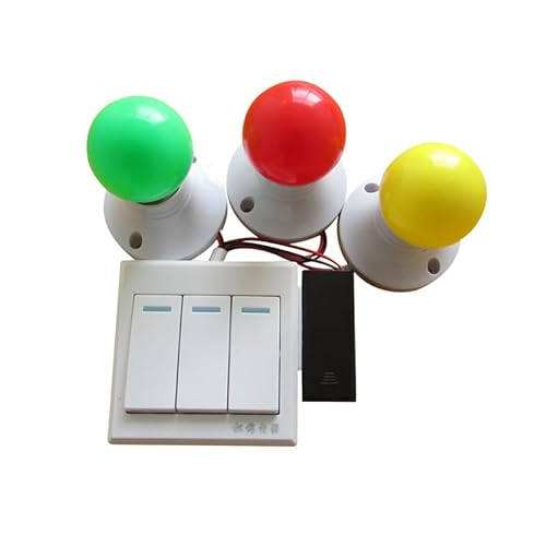 zalati Busy Board LED Lichter Spielzeug mit Schalter DIY Zubehör für Montessori Frühe Bildung-3 Farben von zalati
