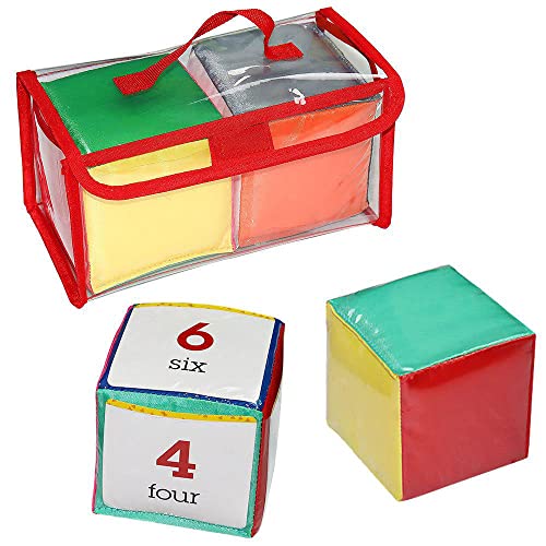 zalati Würfel, 2 Stück, leere Würfel, Schaumstoff, kubisches Spielzeug, transparente Abdeckung zum Selbermachen von Karten, mit Aufbewahrungstasche für Spiele, Lernen, 11,9 cm zalati Würfel, 2 Stück, leere Würfel, Schaumstoff, kubisches Spielzeug, transparente Abdeckung zum Selbermachen von Karten, mit Aufbewahrungstasche für Spiele, Lernen, 11,9 cm von zalati