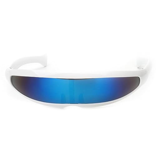 zalati Eyewear Eye Narrow Glasses Funny Eyes Glasses White Frame Blue Lens for Favor Photo Props Holiday Prom Dress Party zalati Eyewear Eye Narrow Glasses Funny Eyes Glasses White Frame Blue Lens for Favor Photo Props Holiday Prom Dress Party von zalati