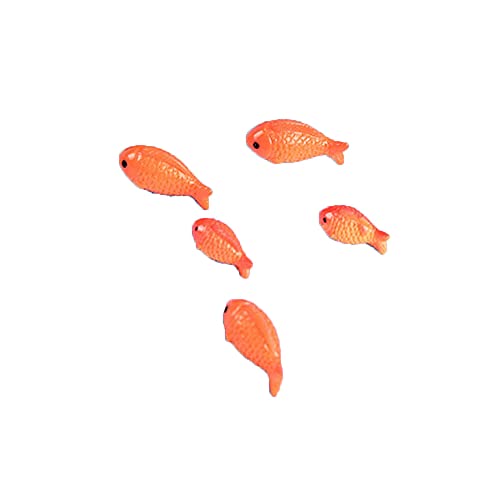 zalati Mini Fish Figurines 5pcs Miniature Micro Landscape Fish Ornaments for Moss Micro Landscape Toy House Pool Building Decor - 3pcs M Size, 2pcs S Size zalati Mini Fish Figurines 5pcs Miniature Micro Landscape Fish Ornaments for Moss Micro Landscape Toy House Pool Building Decor - 3pcs M Size, 2pcs S Size von zalati