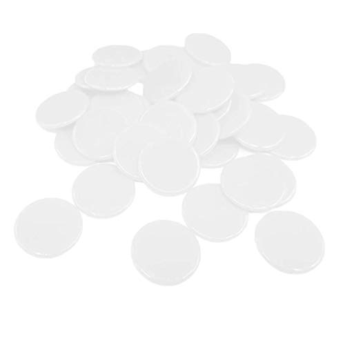 zalati Pokerchips, blanko, Kunststoff, 19 mm, für Texas Hold Em Poker, Kartenspiele, Casino-Nacht, Mathematikzählen, Lernen, große Bingo-Marker, Weiß, 100 Stück zalati Pokerchips, blanko, Kunststoff, 19 mm, für Texas Hold Em Poker, Kartenspiele, Casino-Nacht, Mathematikzählen, Lernen, große Bingo-Marker, Weiß, 100 Stück von zalati