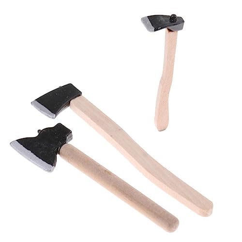 zalati Puppenhaus Axt 3pcs Mini Spielzeug mit Holzgriff und Metallkopf für 1:12 Puppenhaus Fee Garten Dekoration zalati Puppenhaus Axt 3pcs Mini Spielzeug mit Holzgriff und Metallkopf für 1:12 Puppenhaus Fee Garten Dekoration von zalati
