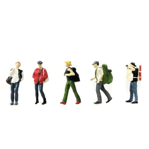 zalati Travelers Miniatur-Spielzeug-Set, 5-teilig, Figuren, Figur 1:64, Simulationsstatue, Modell, Spielzeug für Dekoration zalati Travelers Miniatur-Spielzeug-Set, 5-teilig, Figuren, Figur 1:64, Simulationsstatue, Modell, Spielzeug für Dekoration von zalati