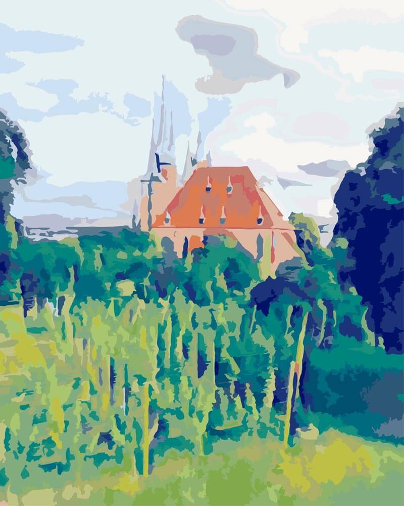 Malen nach Zahlen - Ausblick vom Petersberg-Erfurt - by zamart, mit Rahmen Malen nach Zahlen - Ausblick vom Petersberg-Erfurt - by zamart, mit Rahmen von zamart