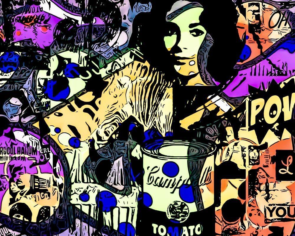Malen nach Zahlen - Blaue Punkte-POP ART - by zamart, mit Rahmen Malen nach Zahlen - Blaue Punkte-POP ART - by zamart, mit Rahmen von zamart