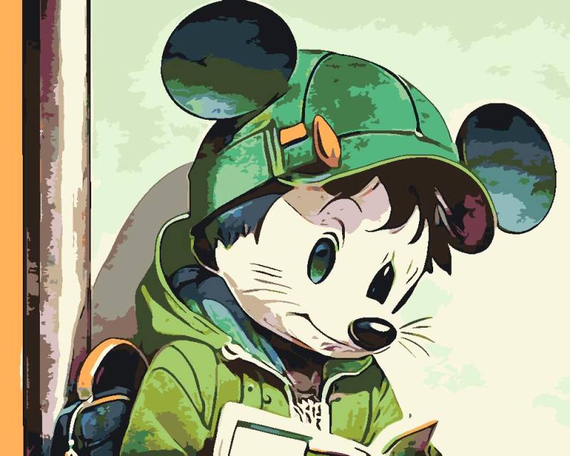 Malen nach Zahlen - Comicfan - Artist's Edition - by zamart, mit Rahmen von zamart
