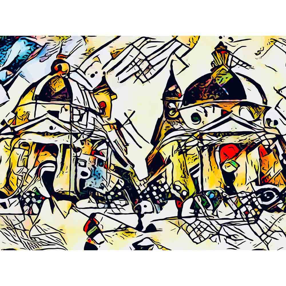 Malen nach Zahlen - Kandinsky trifft Rom 3 - Artist's Kandinsky Edition - by zamart, mit Rahmen Malen nach Zahlen - Kandinsky trifft Rom 3 - Artist's Kandinsky Edition - by zamart, mit Rahmen von zamart