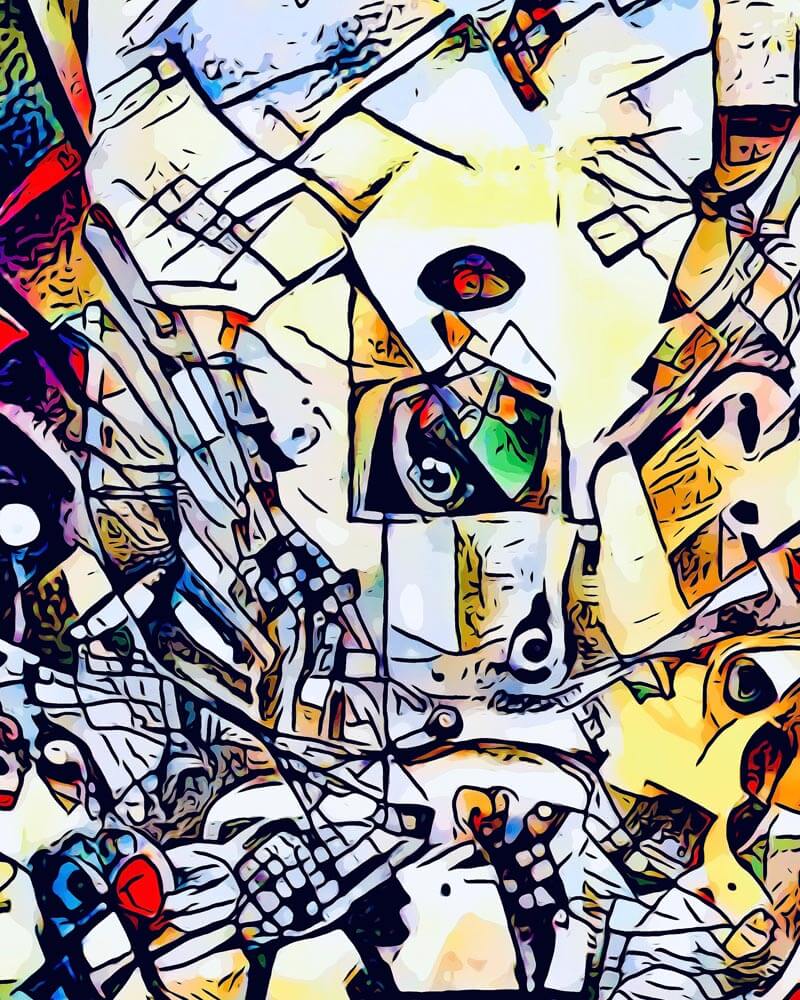 Malen nach Zahlen - Kandinsky trifft berlin #4 - by zamart, mit Rahmen Malen nach Zahlen - Kandinsky trifft berlin #4 - by zamart, mit Rahmen von zamart