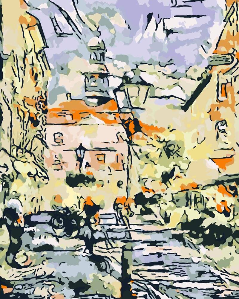Malen nach Zahlen - Lüneburg, Motiv 1 - by zamart, mit Rahmen Malen nach Zahlen - Lüneburg, Motiv 1 - by zamart, mit Rahmen von zamart