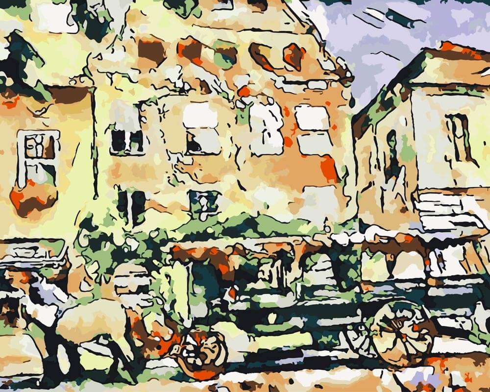 Malen nach Zahlen - Lüneburg, Motiv 2 - by zamart, mit Rahmen Malen nach Zahlen - Lüneburg, Motiv 2 - by zamart, mit Rahmen von zamart