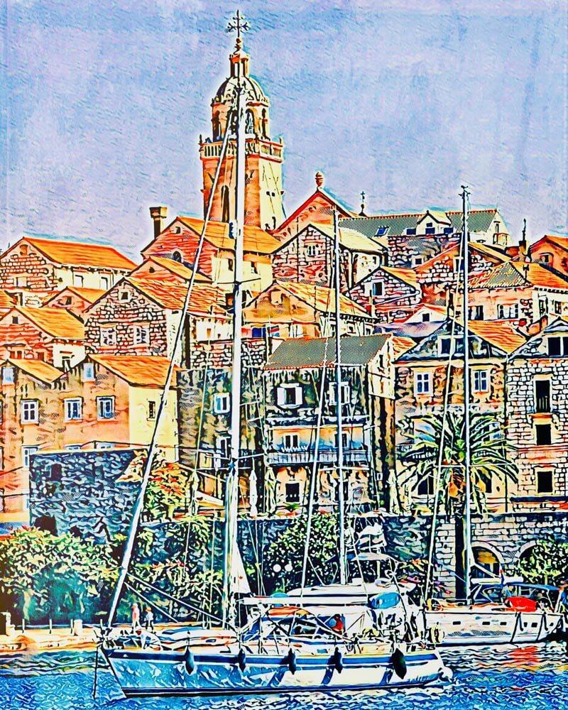 Malen nach Zahlen - Urlaubsfeeling - by zamart, ohne Rahmen Malen nach Zahlen - Urlaubsfeeling - by zamart, ohne Rahmen von zamart
