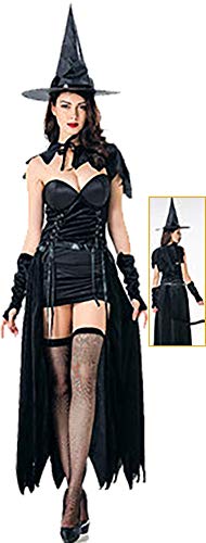 zhacos VZhaP Halloween Kostüm For Gothic Vampire Witch Dress black 014 zhacos VZhaP Halloween Kostüm For Gothic Vampire Witch Dress black 014 von zhacos