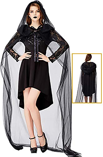 zhacos VZhaP Halloween Kostüm For Gothic Vampire Witch Dress black 016 zhacos VZhaP Halloween Kostüm For Gothic Vampire Witch Dress black 016 von zhacos